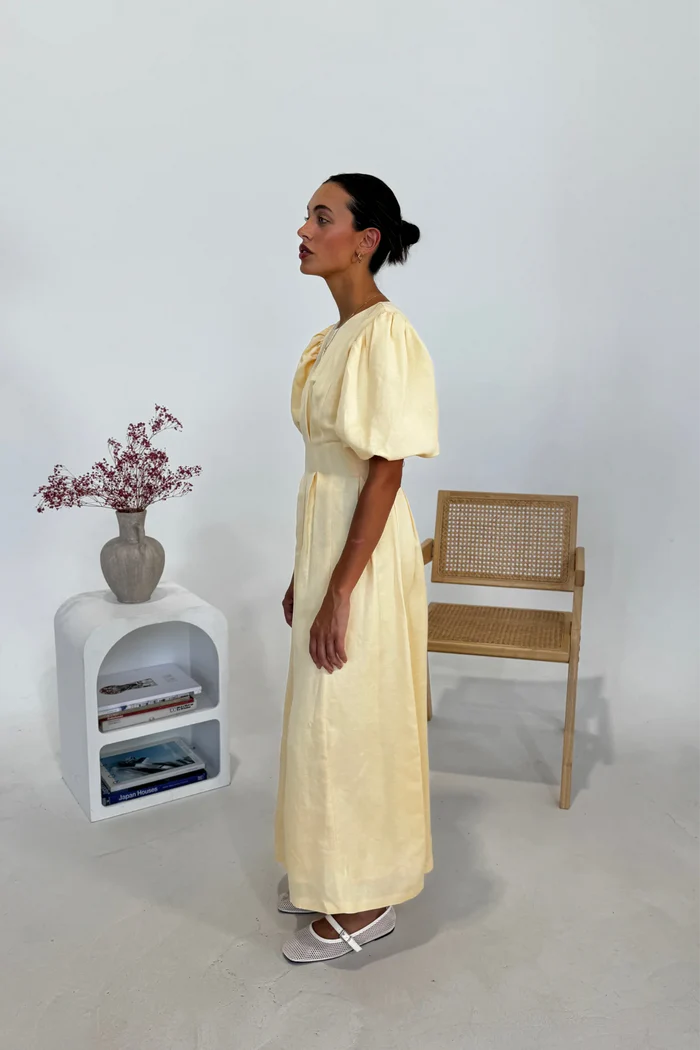 Butter Yellow Air Maxi Kjole