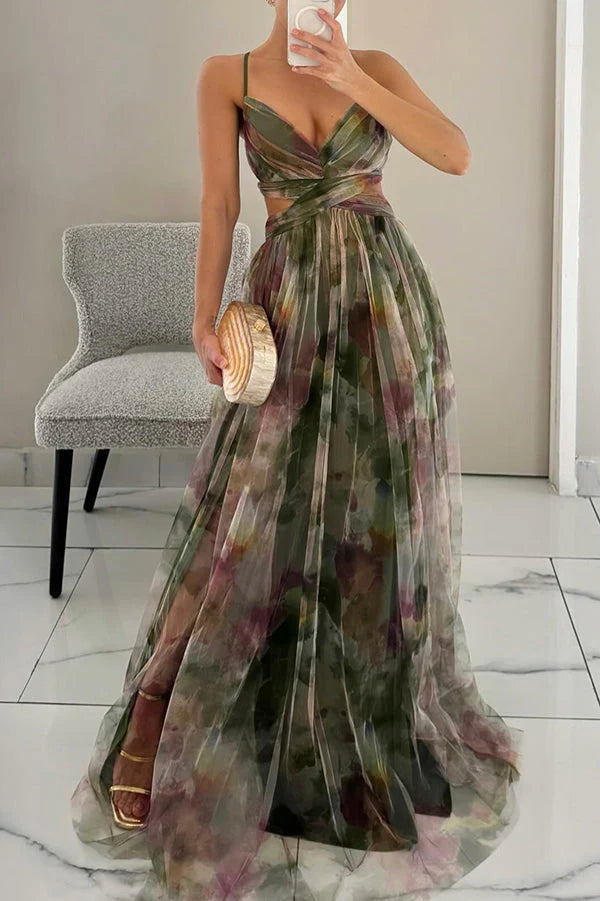 Alice – Charmerende Maxikjole med blomsterprint