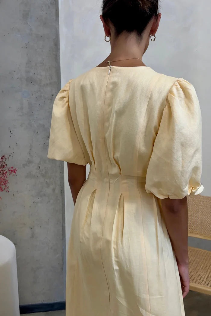Butter Yellow Air Maxi Kjole