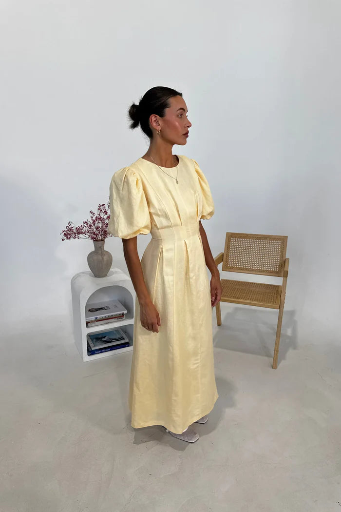 Butter Yellow Air Maxi Kjole