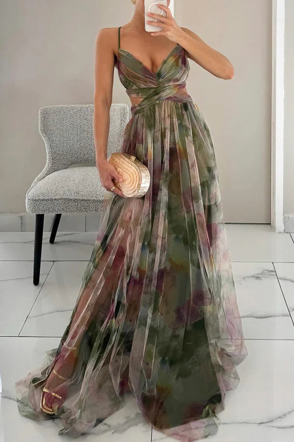 Alice – Charmerende Maxikjole med blomsterprint