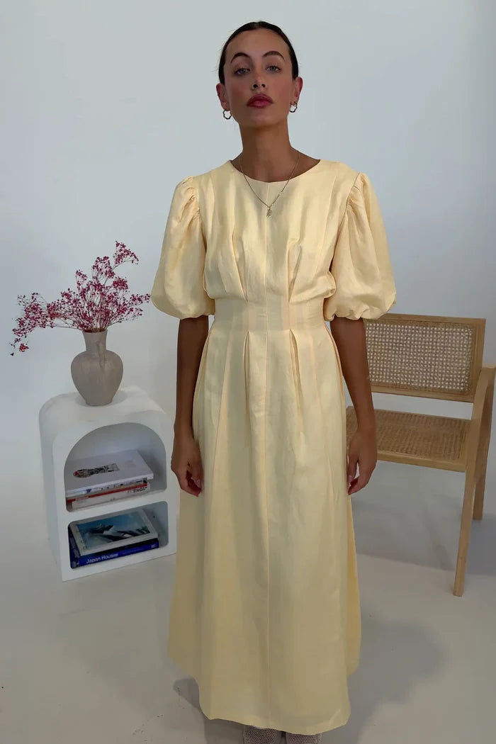 Butter Yellow Air Maxi Kjole